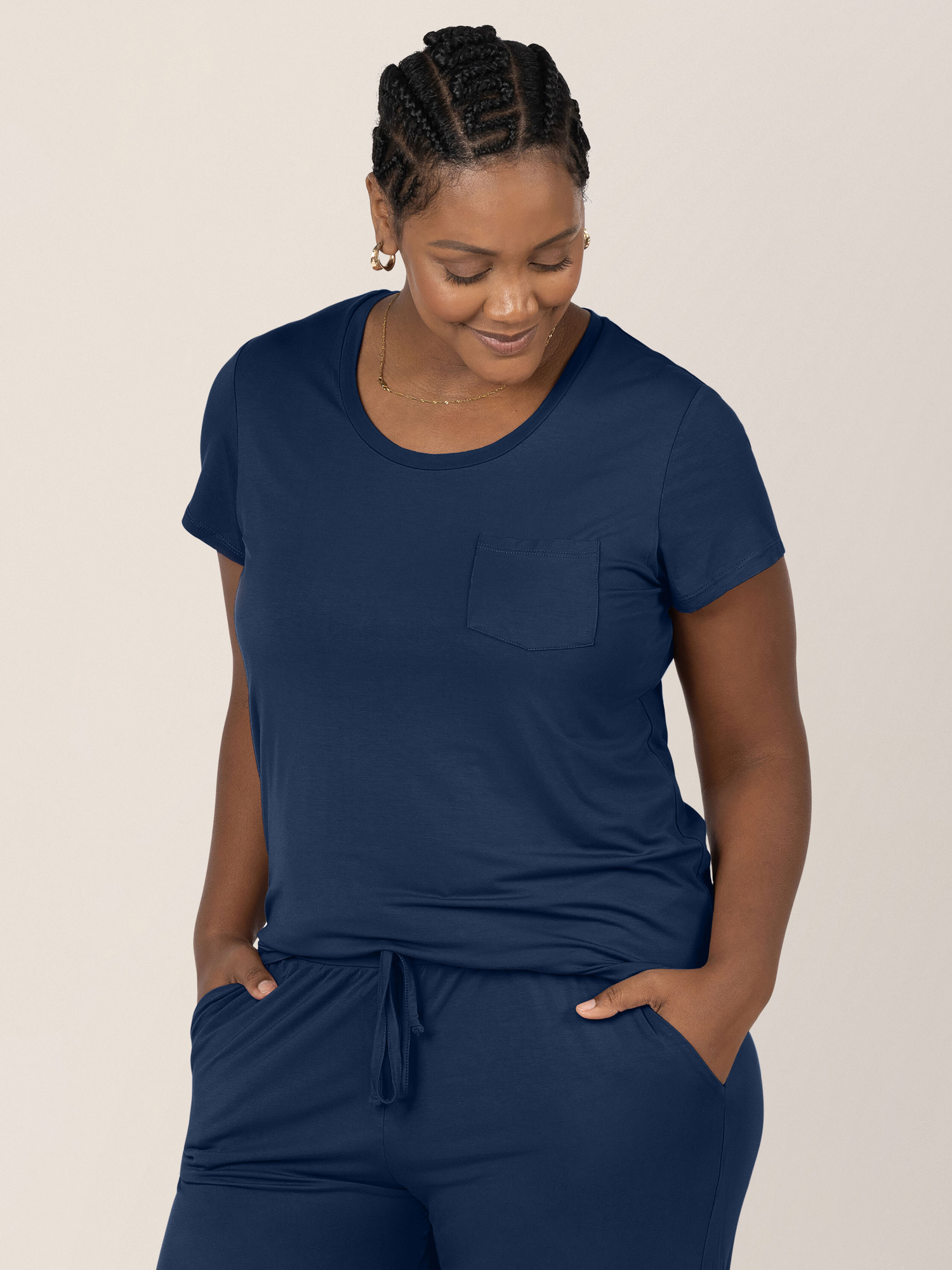 Everyday Maternity & Nursing T-shirt | Navy | Milk & Baby