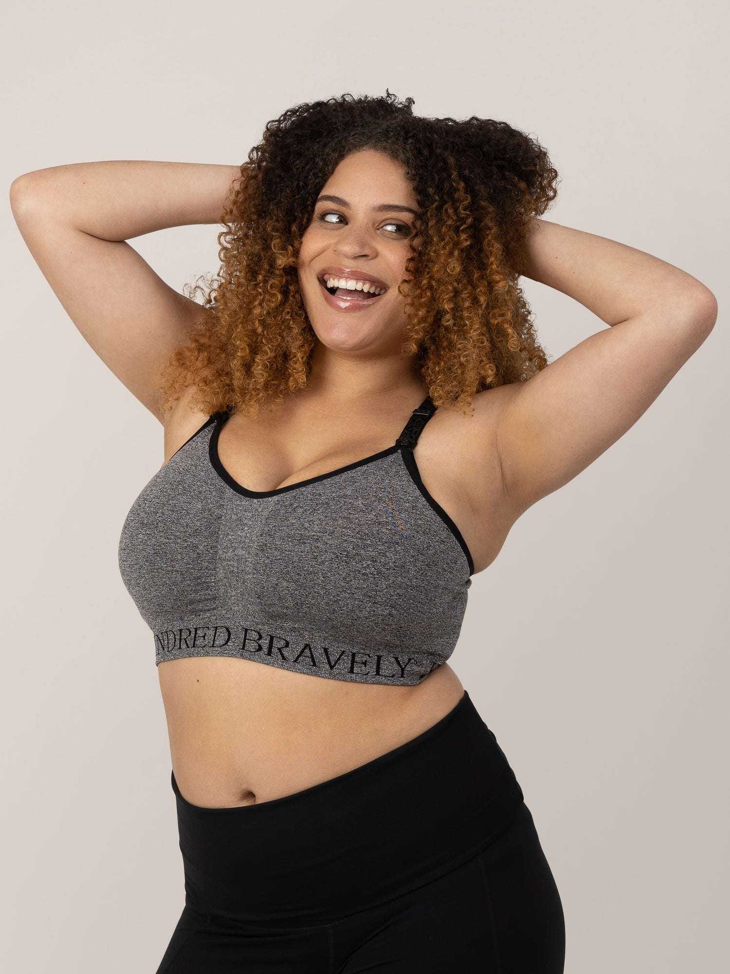 Sublime® Nursing Sports Bra | Heather Grey | Milk & Baby