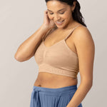Sublime® Hands-Free Pumping & Nursing Bra | Beige | Milk & Baby