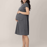 Universal Labor & Delivery Gown | Grey Heather | Milk & Baby