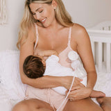 Sublime® Hands-Free Pumping & Nursing Bra | Pink Heather | Milk & Baby