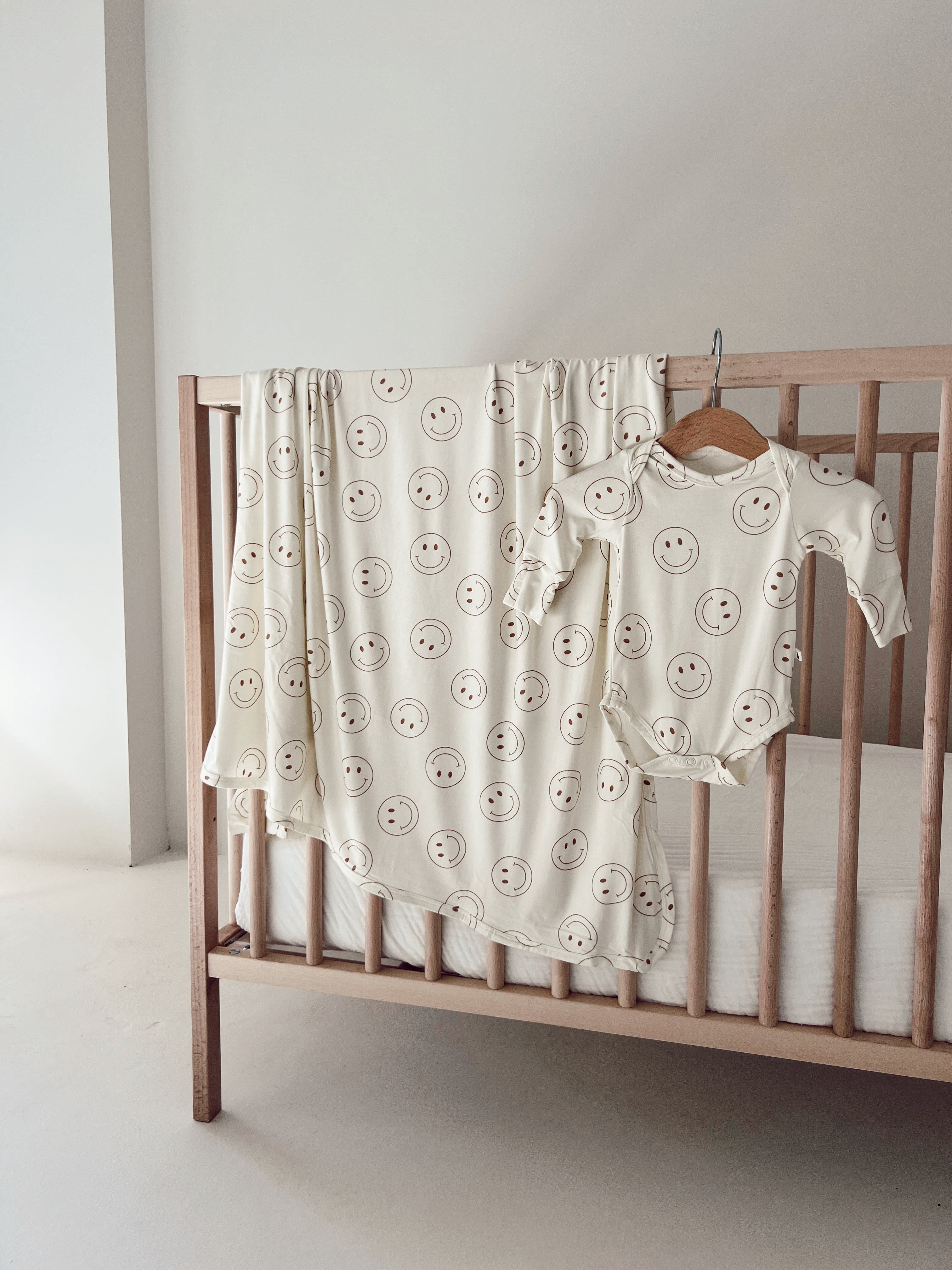 Just Smile | Bamboo Swaddle | Milk & Baby
