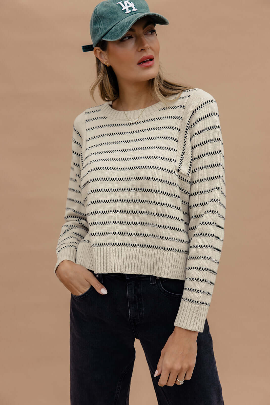 Lucy in the Sky Stripe Sweater | Milk & Baby