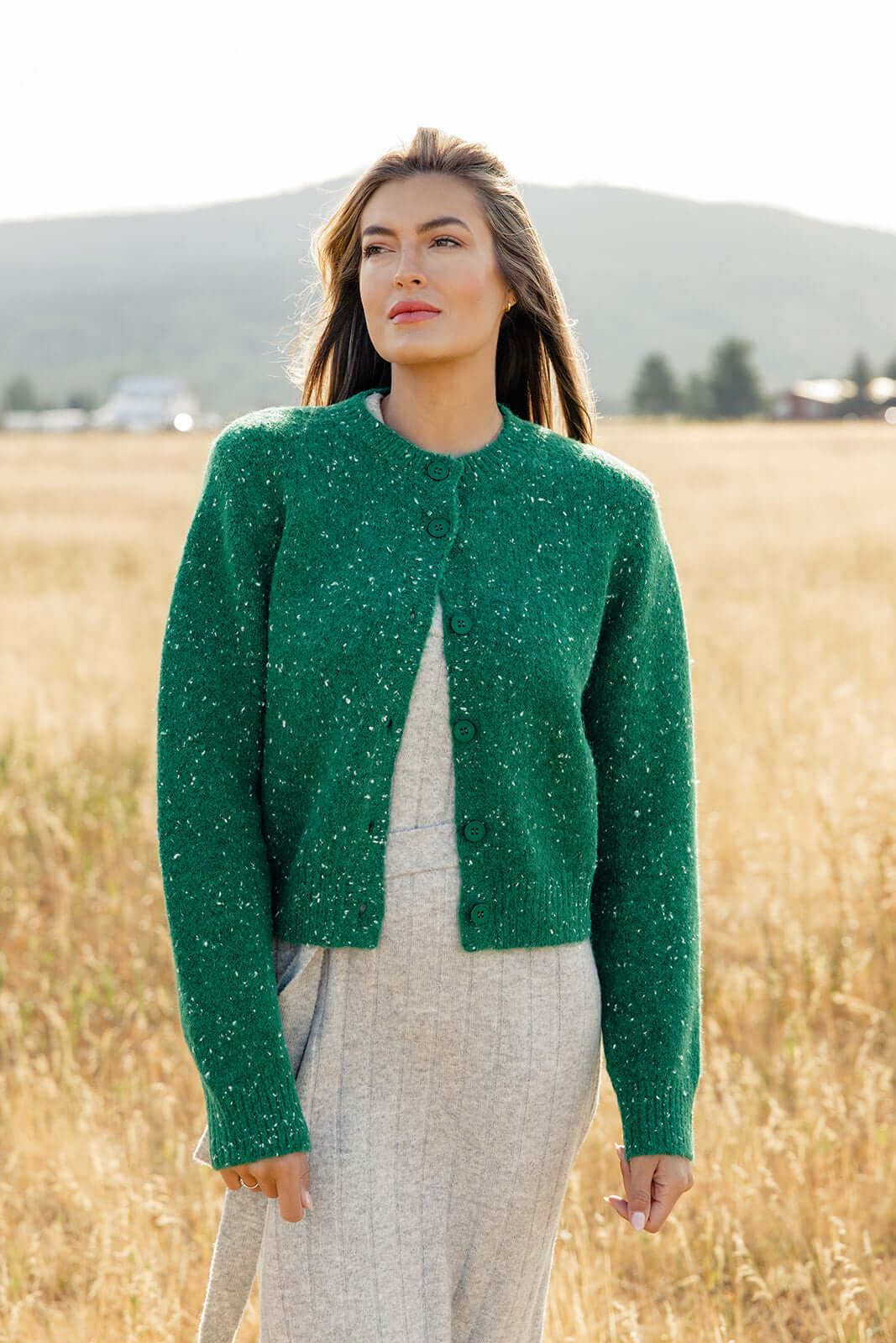 Defying Gravity Speckled Cardigan | Milk & Baby