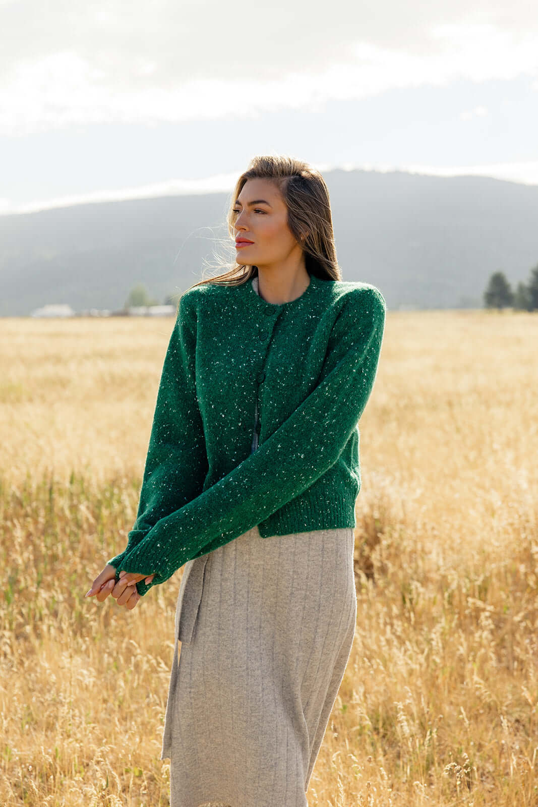 Defying Gravity Speckled Cardigan | Milk & Baby