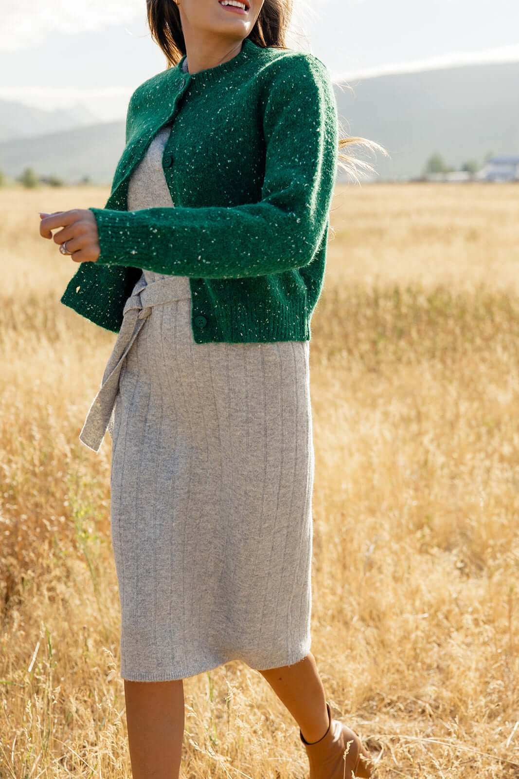 Defying Gravity Speckled Cardigan | Milk & Baby