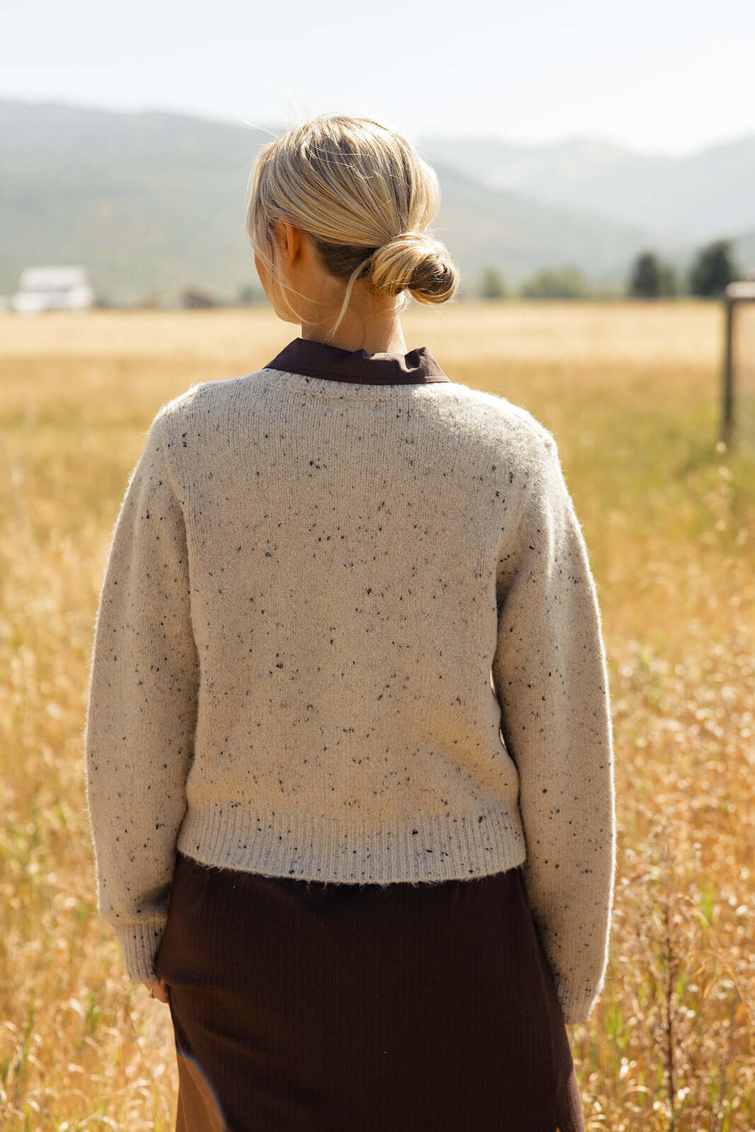 Defying Gravity Speckled Cardigan | Milk & Baby