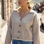 Sand Castles Collared Cardigan | Milk & Baby