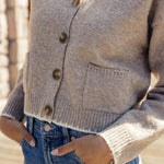 Sand Castles Collared Cardigan | Milk & Baby