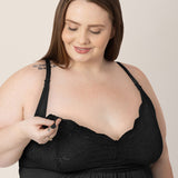 Lucille Maternity & Nursing Nightgown | Black | Milk & Baby