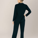 Clea Bamboo Long Sleeve Pajama Set | Black | Milk & Baby