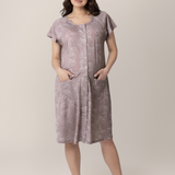 Universal Labor & Delivery Gown | Lilac Bloom | Milk & Baby
