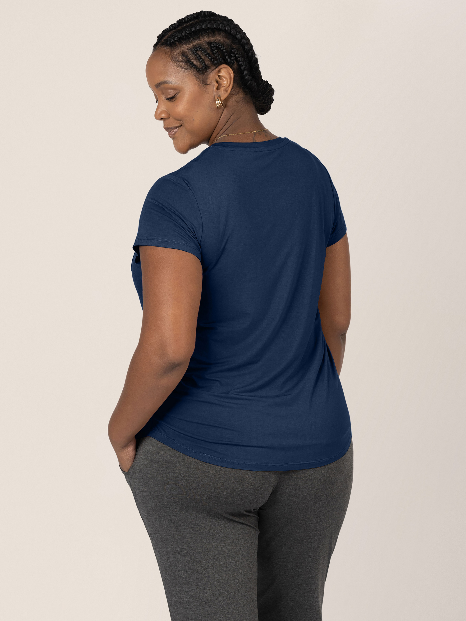 Everyday Maternity & Nursing T-shirt | Navy | Milk & Baby