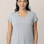 Everyday Maternity & Nursing T-shirt | Grey Heather Milk & Baby