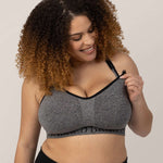 Sublime® Nursing Sports Bra | Heather Grey | Milk & Baby