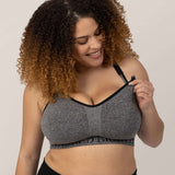 Sublime® Nursing Sports Bra | Heather Grey | Milk & Baby
