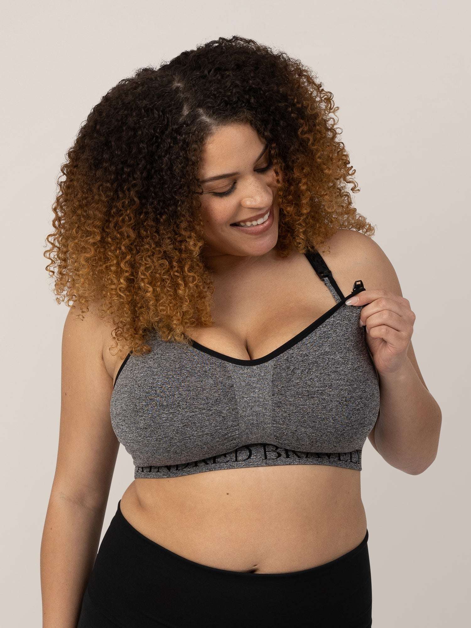 Sublime® Nursing Sports Bra | Heather Grey | Milk & Baby