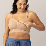 Sublime® Hands-Free Pumping & Nursing Bra | Beige | Milk & Baby