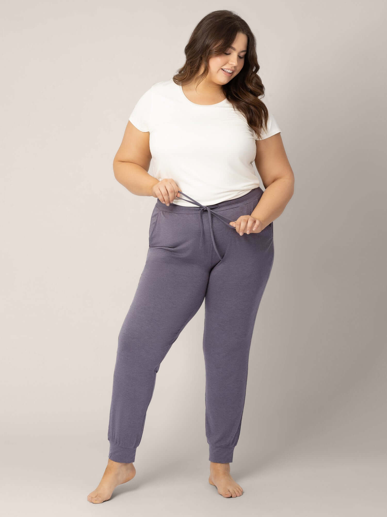 Everyday Lounge Jogger | Heathered Granite | Milk & Baby