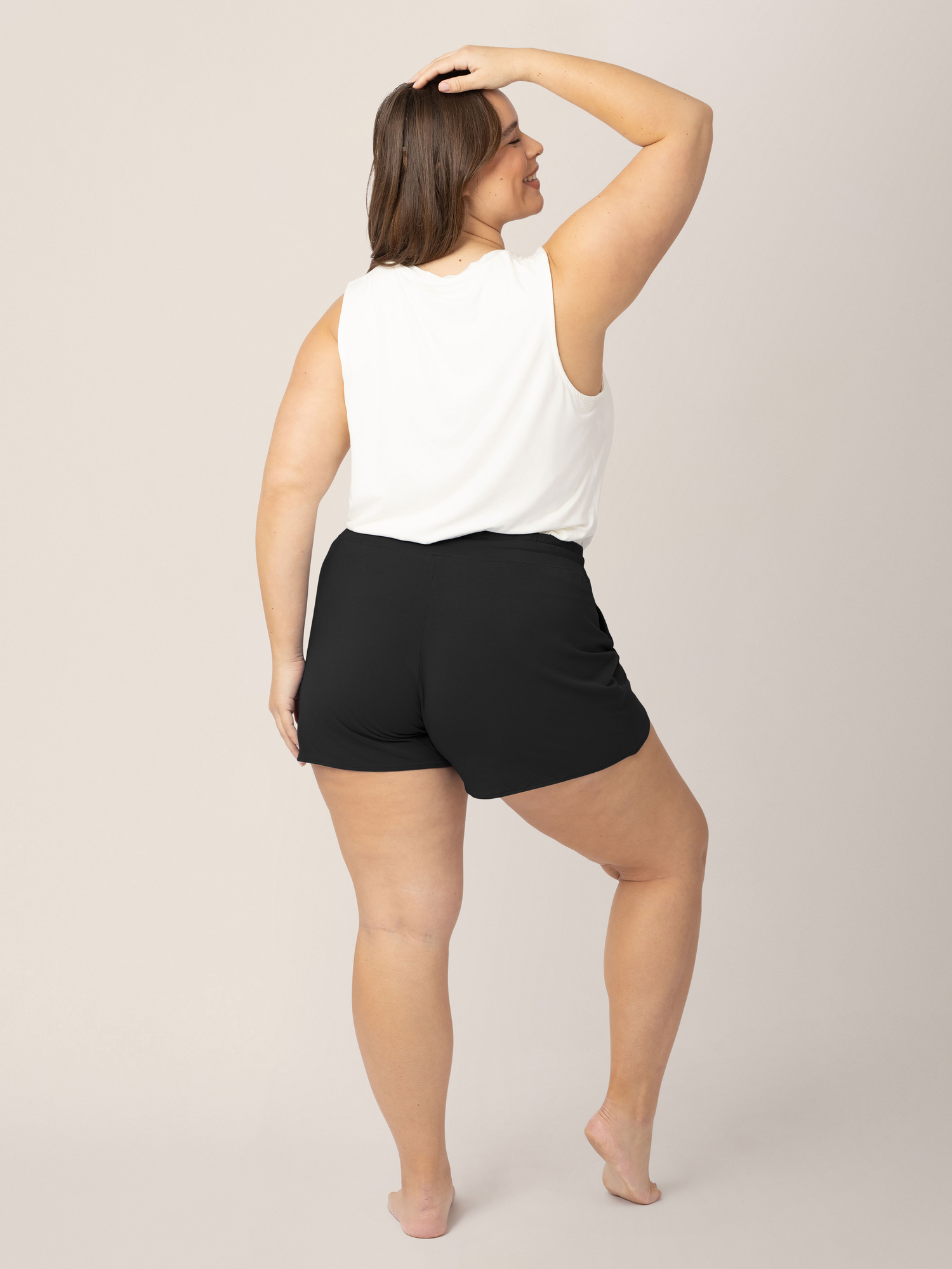 Bamboo Maternity & Postpartum Lounge Short | Black | Milk & Baby