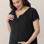 Universal Labor & Delivery Gown | Black | Milk & Baby