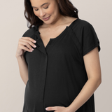Universal Labor & Delivery Gown | Black | Milk & Baby