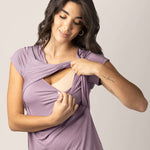 Davy Maternity & Nursing Pajama Set | Dusty Mauve | Milk & Baby