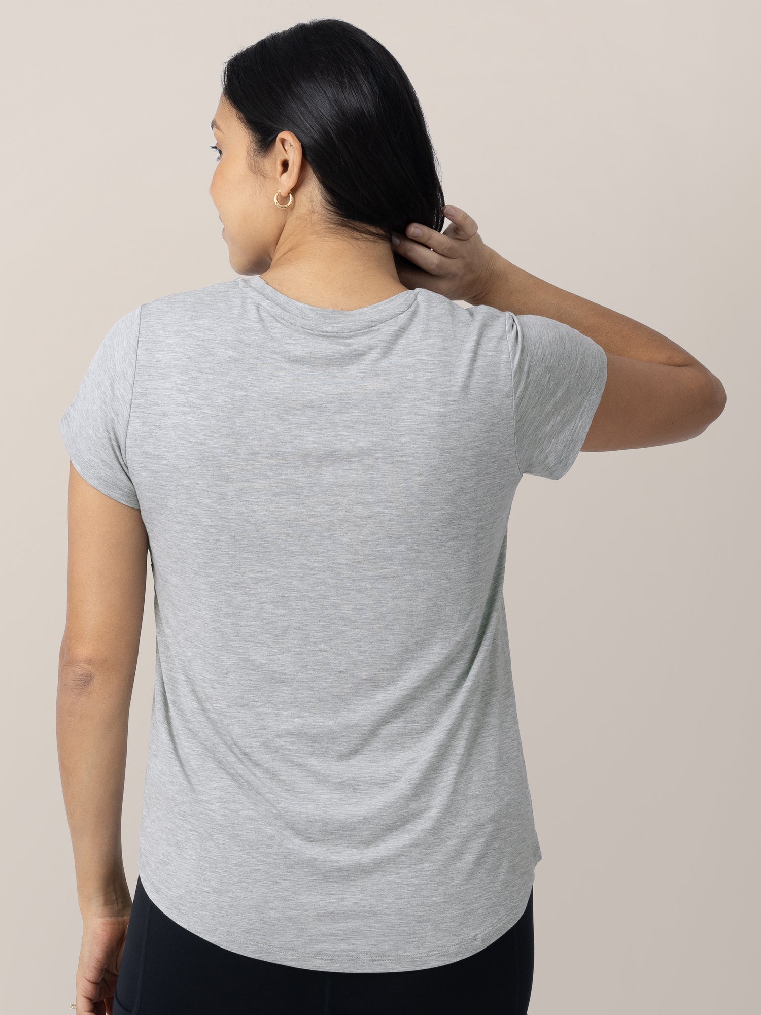 Everyday Maternity & Nursing T-shirt | Grey Heather | Milk & Baby