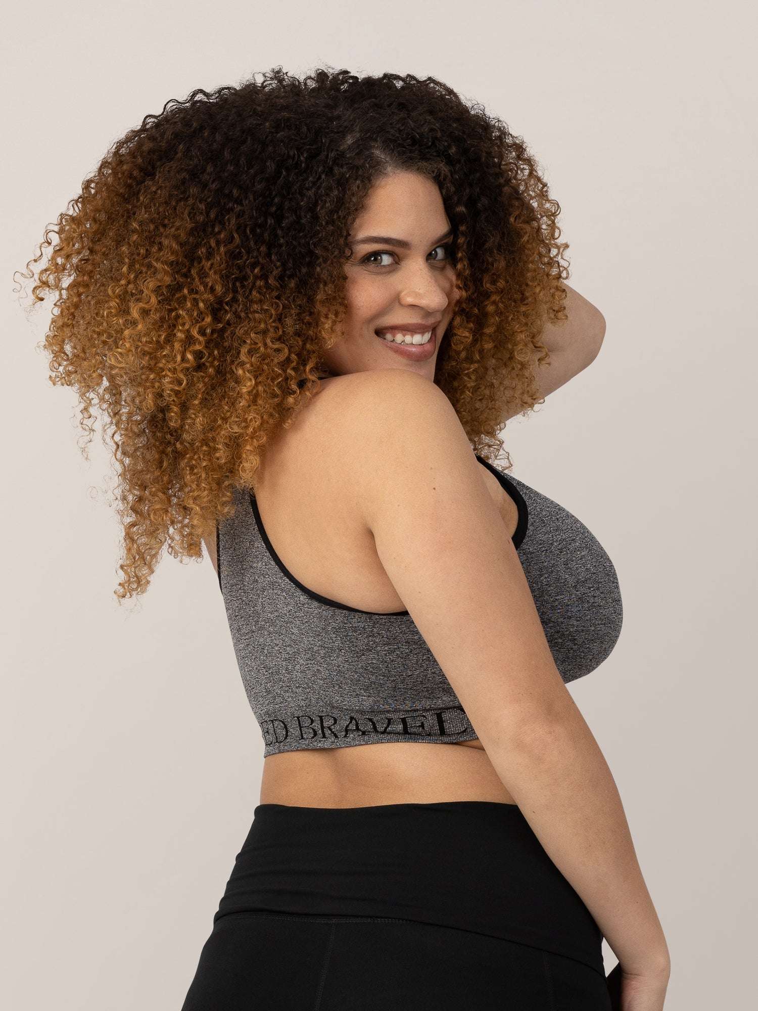Sublime® Nursing Sports Bra | Heather Grey | Milk & Baby
