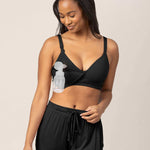 Signature Sublime® Contour Hands-Free Pumping & Nursing Bra | Black | Milk & Baby