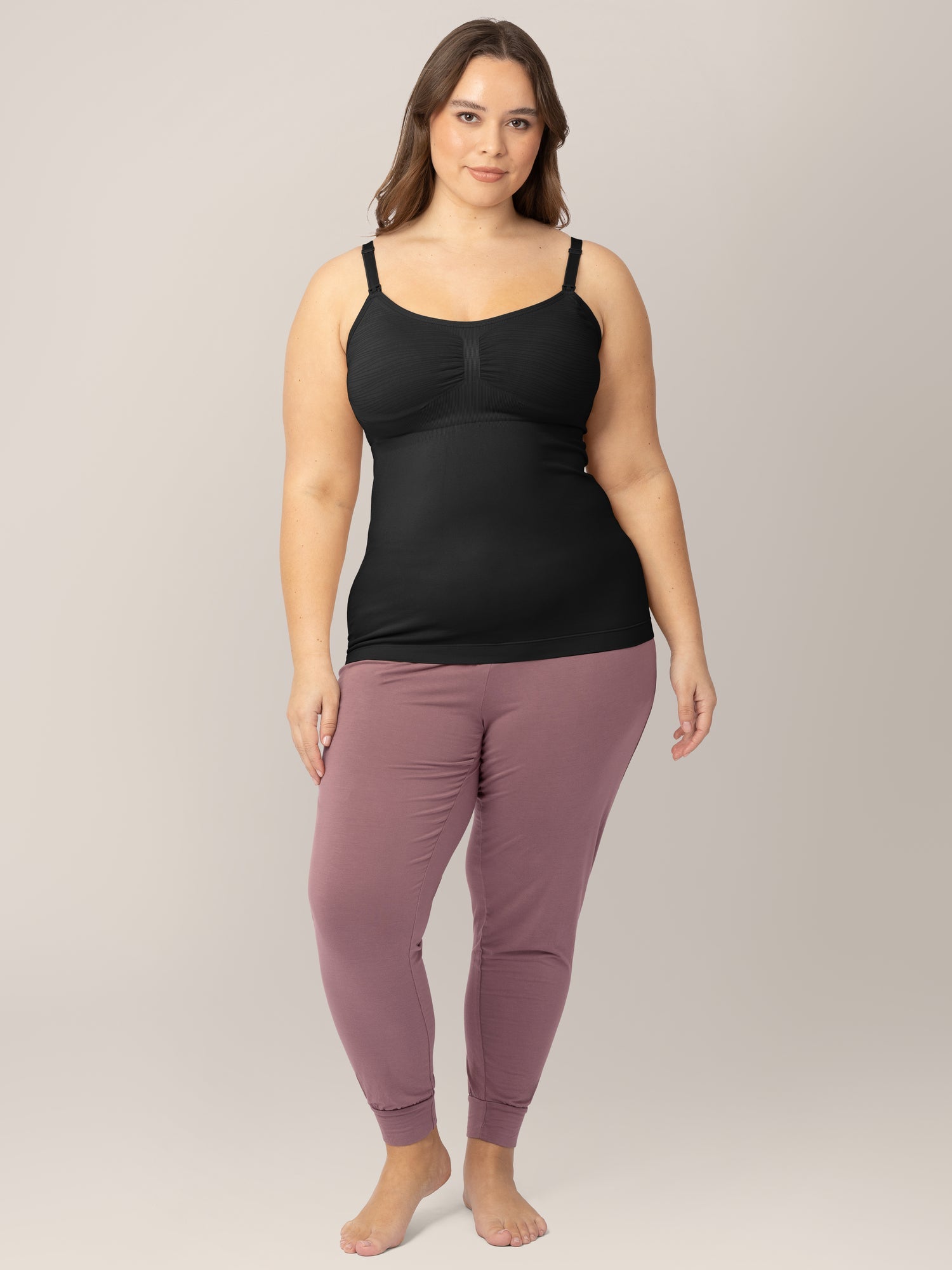 Sublime® Hands-Free Pumping & Nursing Tank | Black | Milk & Baby
