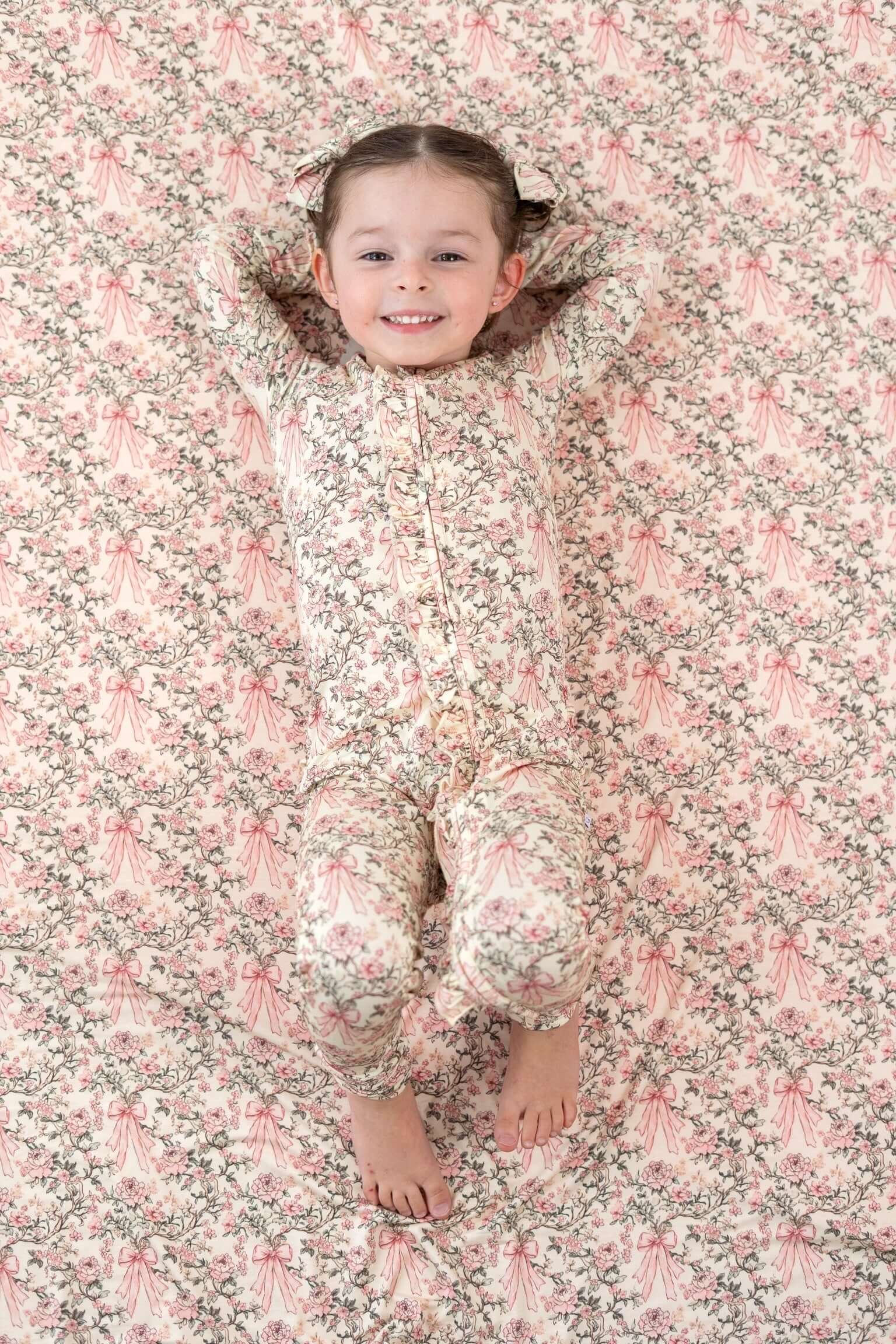 Victorian Bloom Dream Ruffle Romper | Milk & Baby
