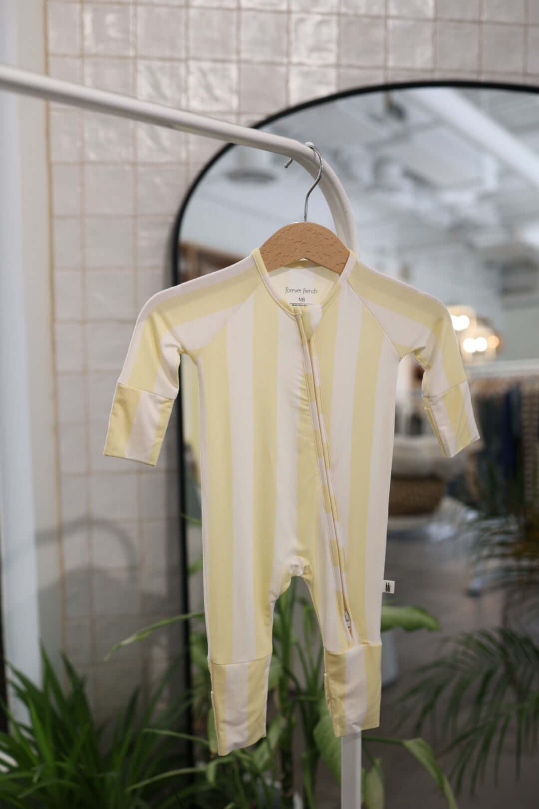 Butter | Bamboo Zip Pajamas | Milk & Baby