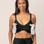 Signature Sublime® Contour Hands-Free Pumping & Nursing Bra | Black | Milk & Baby