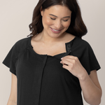 Universal Labor & Delivery Gown | Black | Milk & Baby