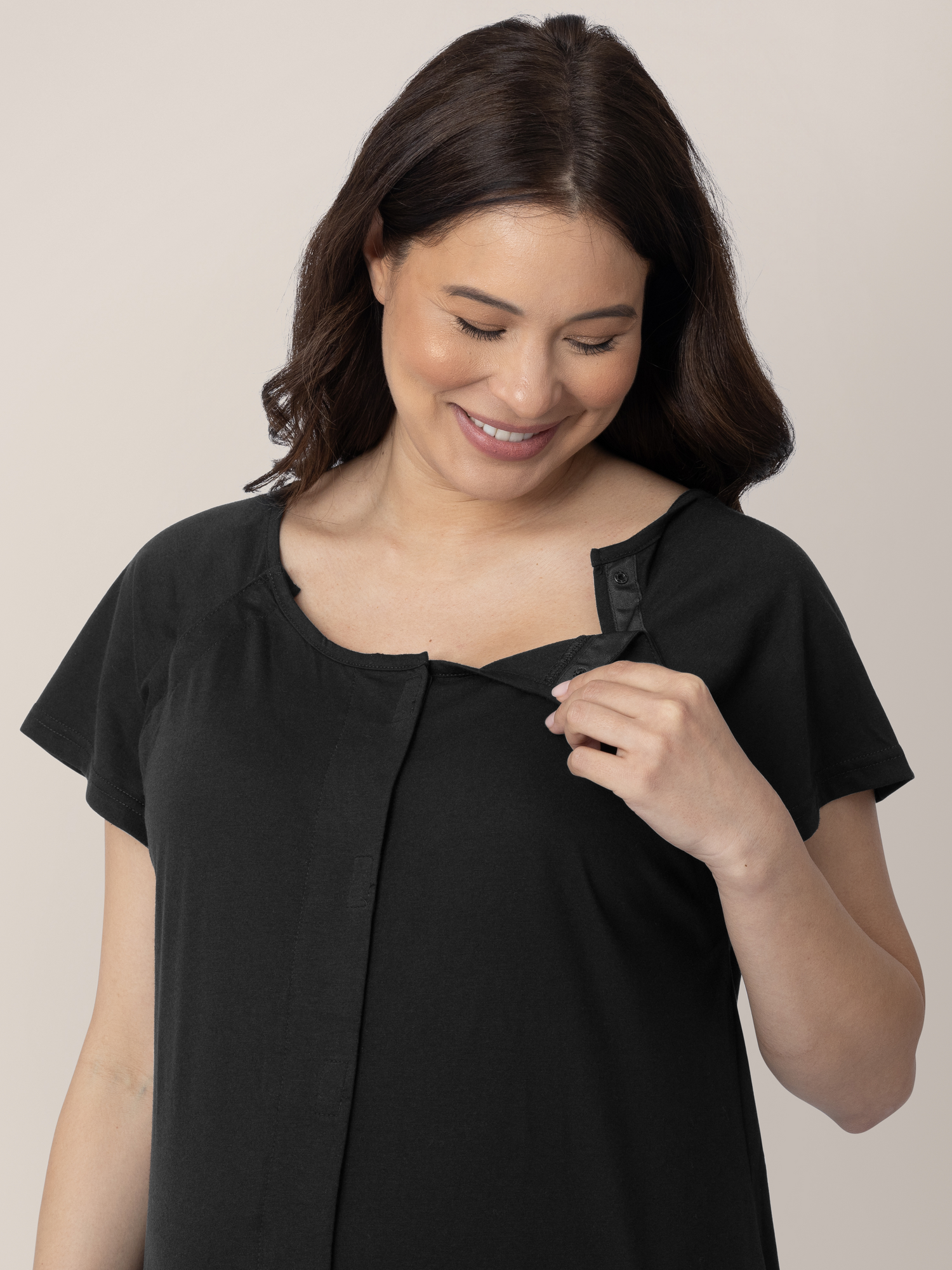 Universal Labor & Delivery Gown | Black | Milk & Baby