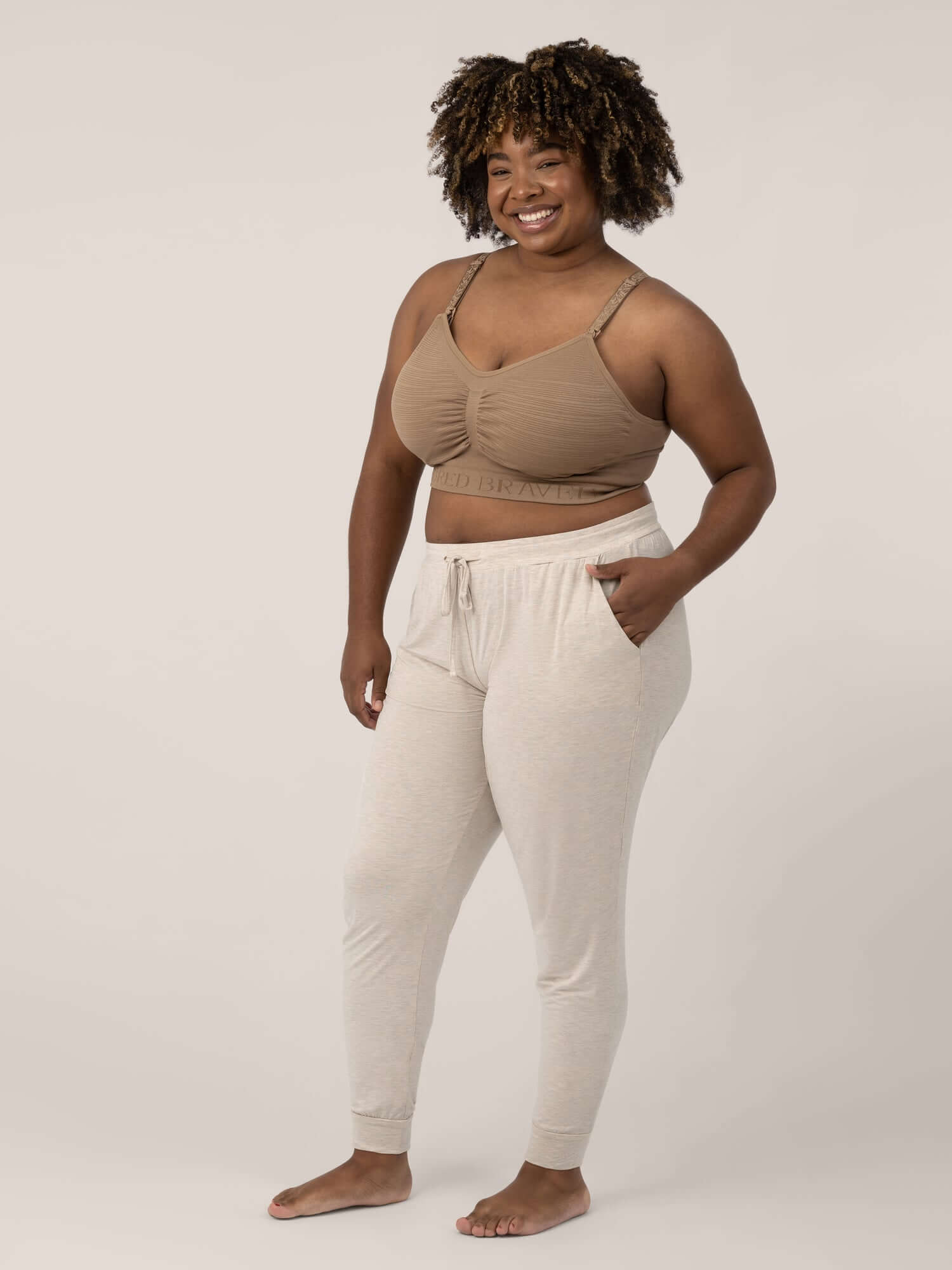 Everyday Lounge Jogger | Oatmeal Heather | Milk & Baby