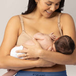 Sublime® Hands-Free Pumping & Nursing Bra | Beige | Milk & Baby