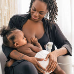 Sublime® Hands-Free Pumping & Nursing Bra | Black | Milk & Baby