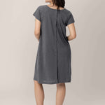 Universal Labor & Delivery Gown | Grey Heather | Milk & Baby