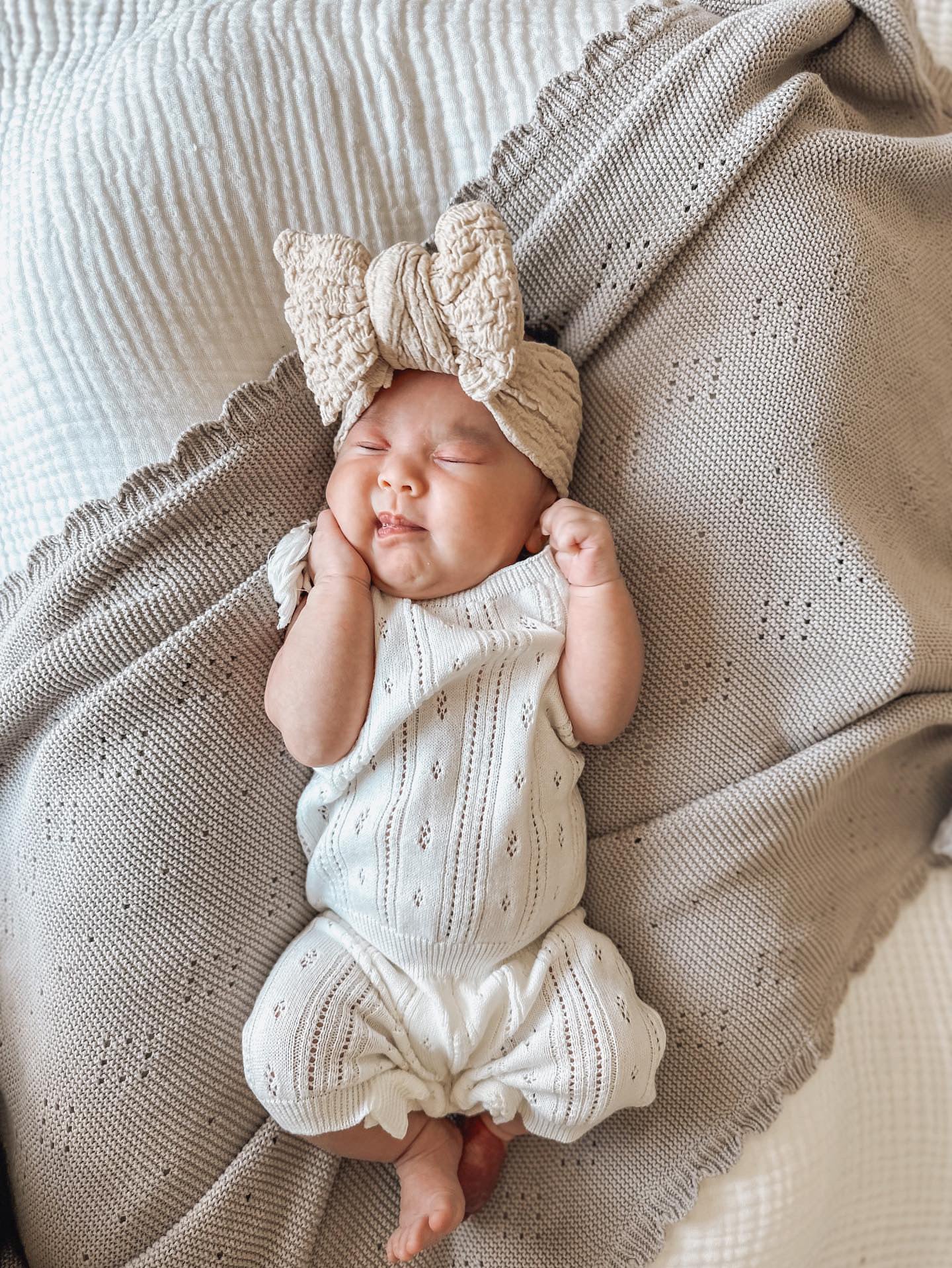 Luna + Luca Pointelle Romper - White | Milk & Baby