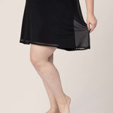 Aurora Mesh Nursing Nightgown | Black | Milk & Baby