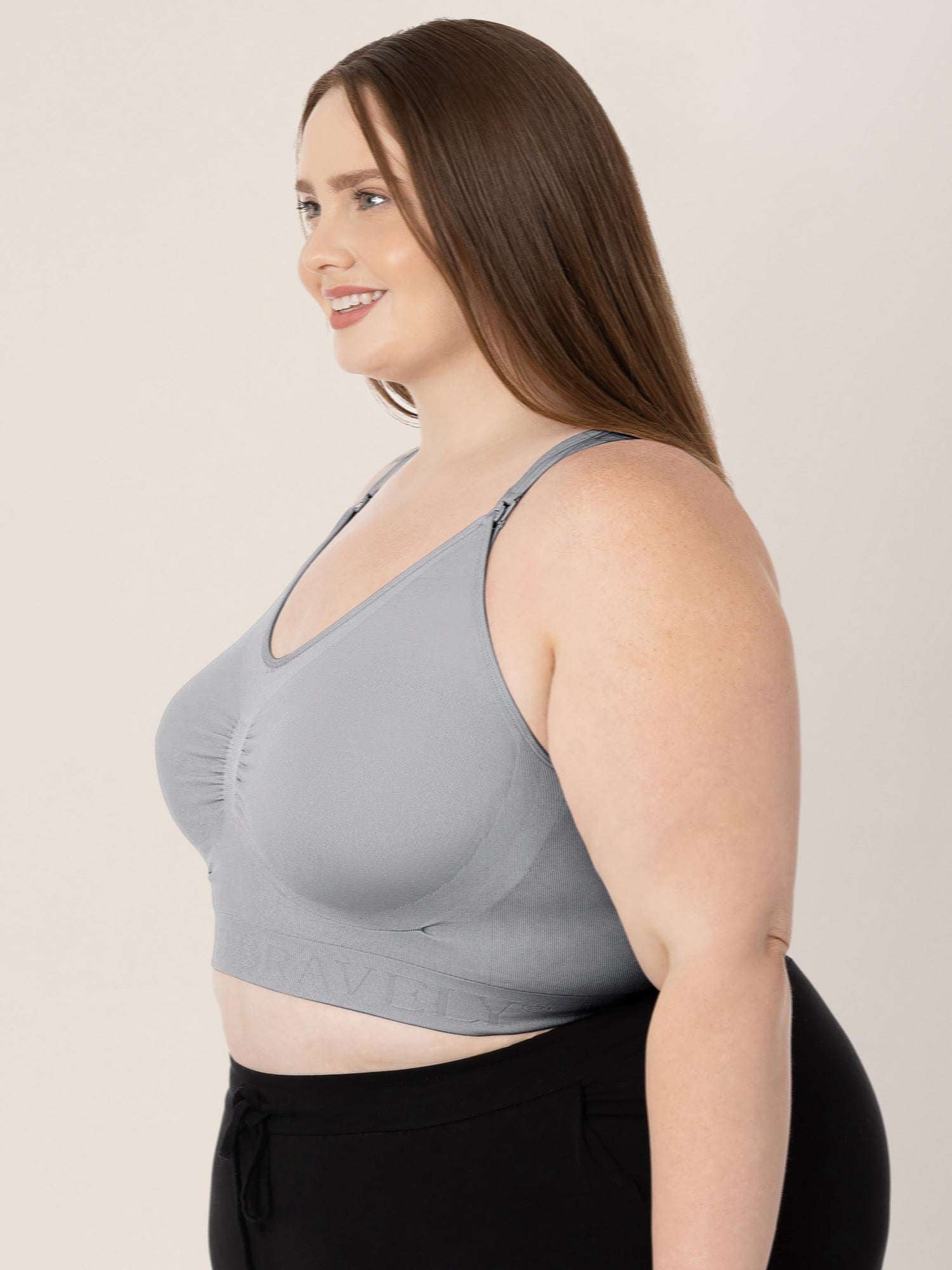Simply Sublime® Nursing Bra | Grey | Milk & Baby