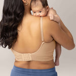 Sublime® Hands-Free Pumping & Nursing Bra | Beige | Milk & Baby