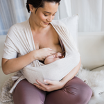 Organic Cotton Skin to Skin Short Sleeve Wrap Top | Oatmeal Heather | Milk & Baby
