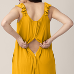 Ruffle Strap Labor & Delivery Gown | Honey | Milk & Baby