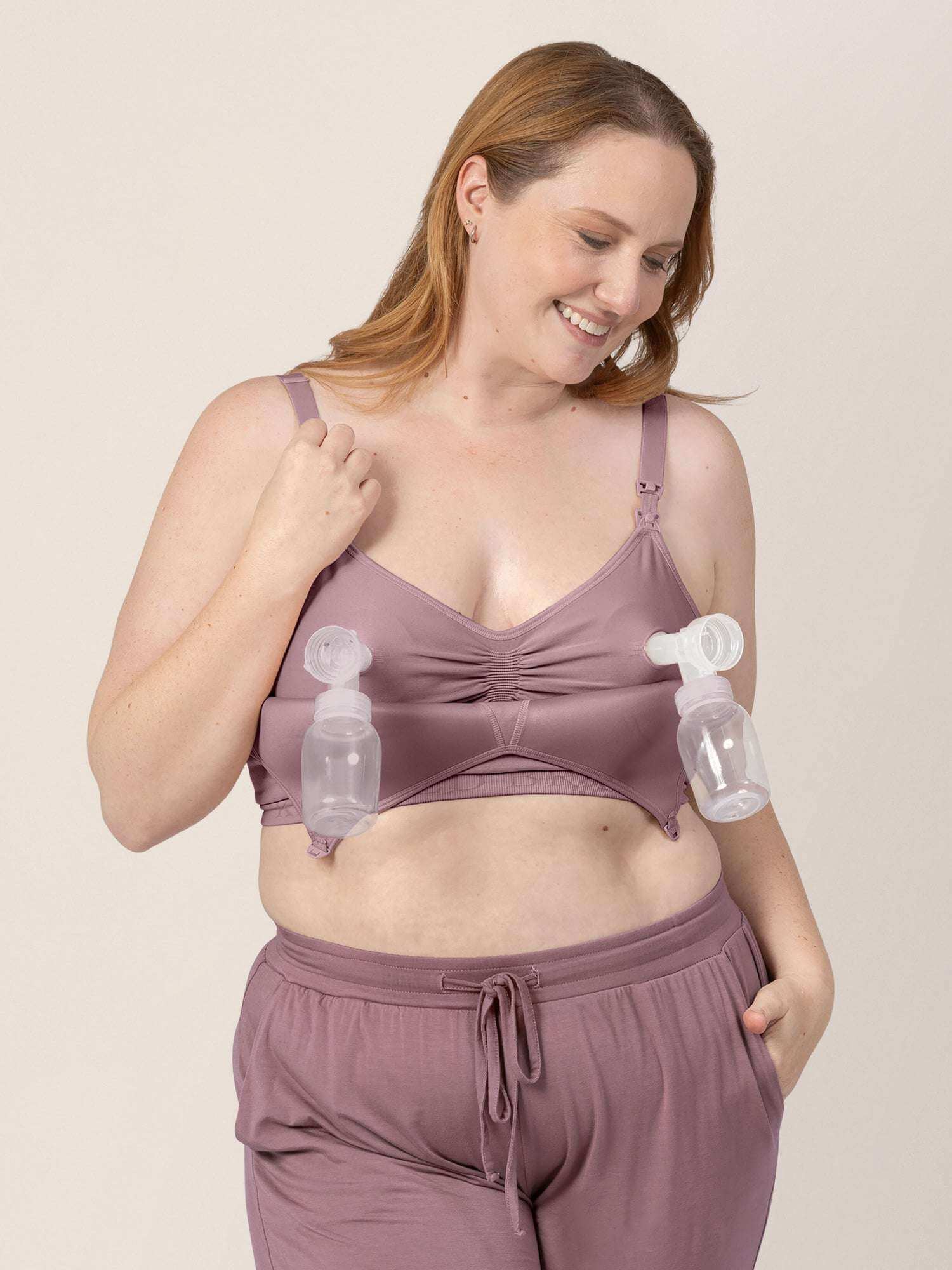 Signature Sublime® Contour Hands-Free Pumping & Nursing Bra | Twilight | Milk & Baby