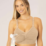 Sublime® Hands-Free Pumping & Nursing Bra | Beige | Milk & Baby