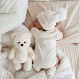 Luna + Luca Pom Beanie - White