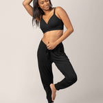 Signature Sublime® Contour Hands-Free Pumping & Nursing Bra | Black | Milk & Baby